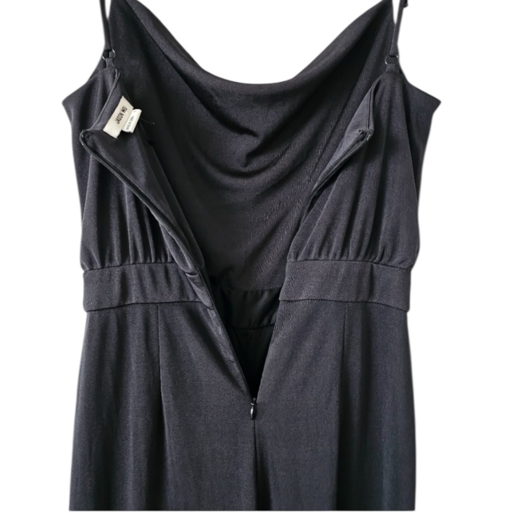 Jason Wu Emmett Black Cowl Neck Jumpsuit Size M Jewel Straps Dressy - Picture 7 of 13